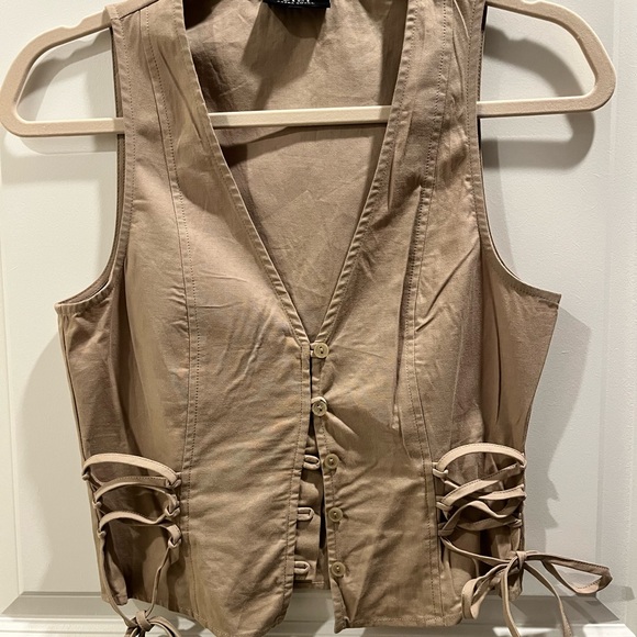 VICI Tan Blouse - Picture 1 of 5